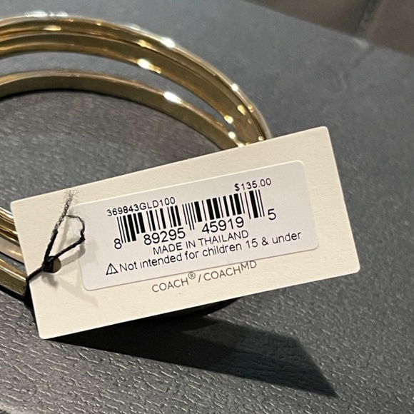 Coach Horse And Carriage Bangle Set - Set of 3 - NWT - Picture 6 of 6